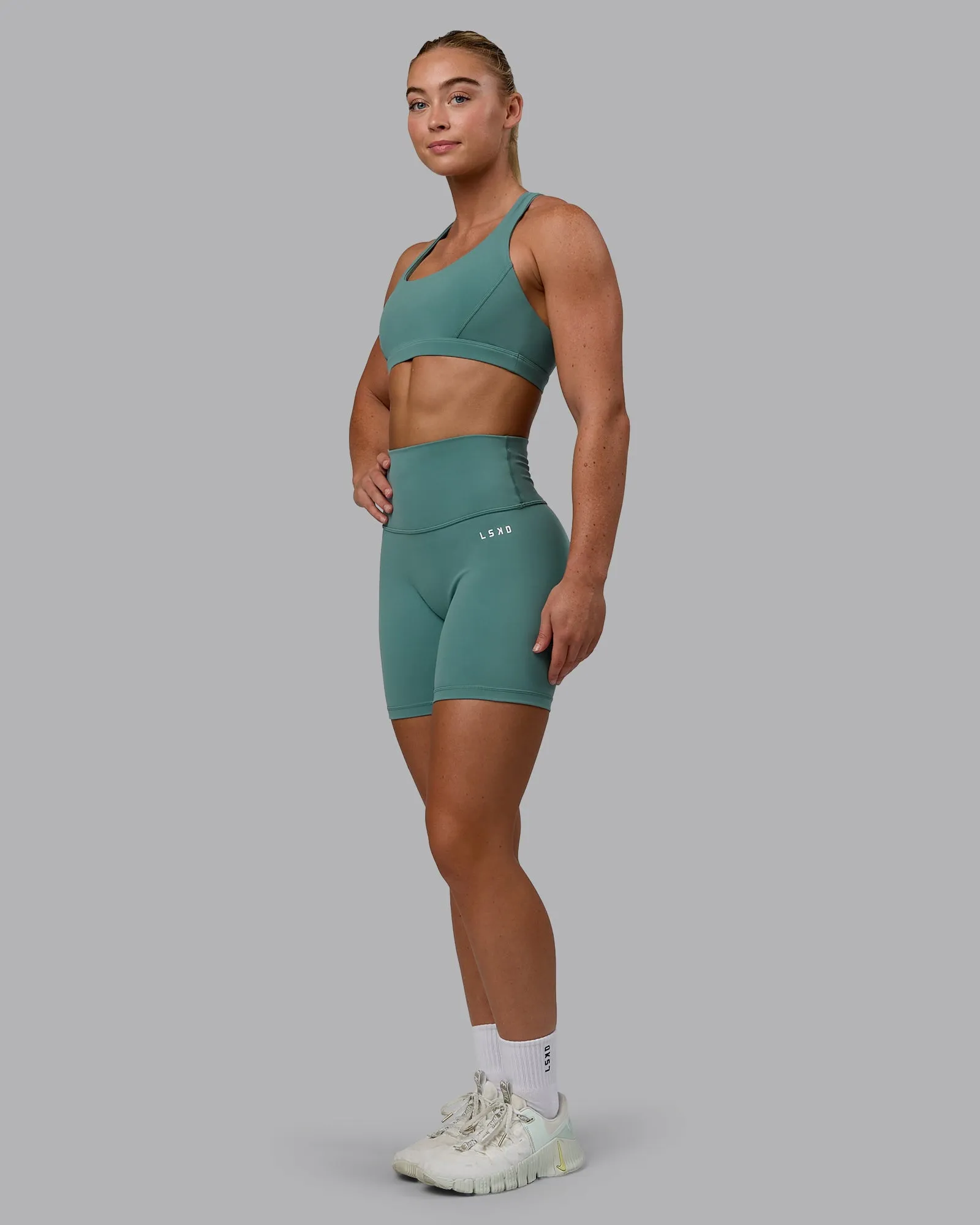 Base 2.0 Mid Short Tight - Sagebrush sold by LSKD product image thumbnail 5