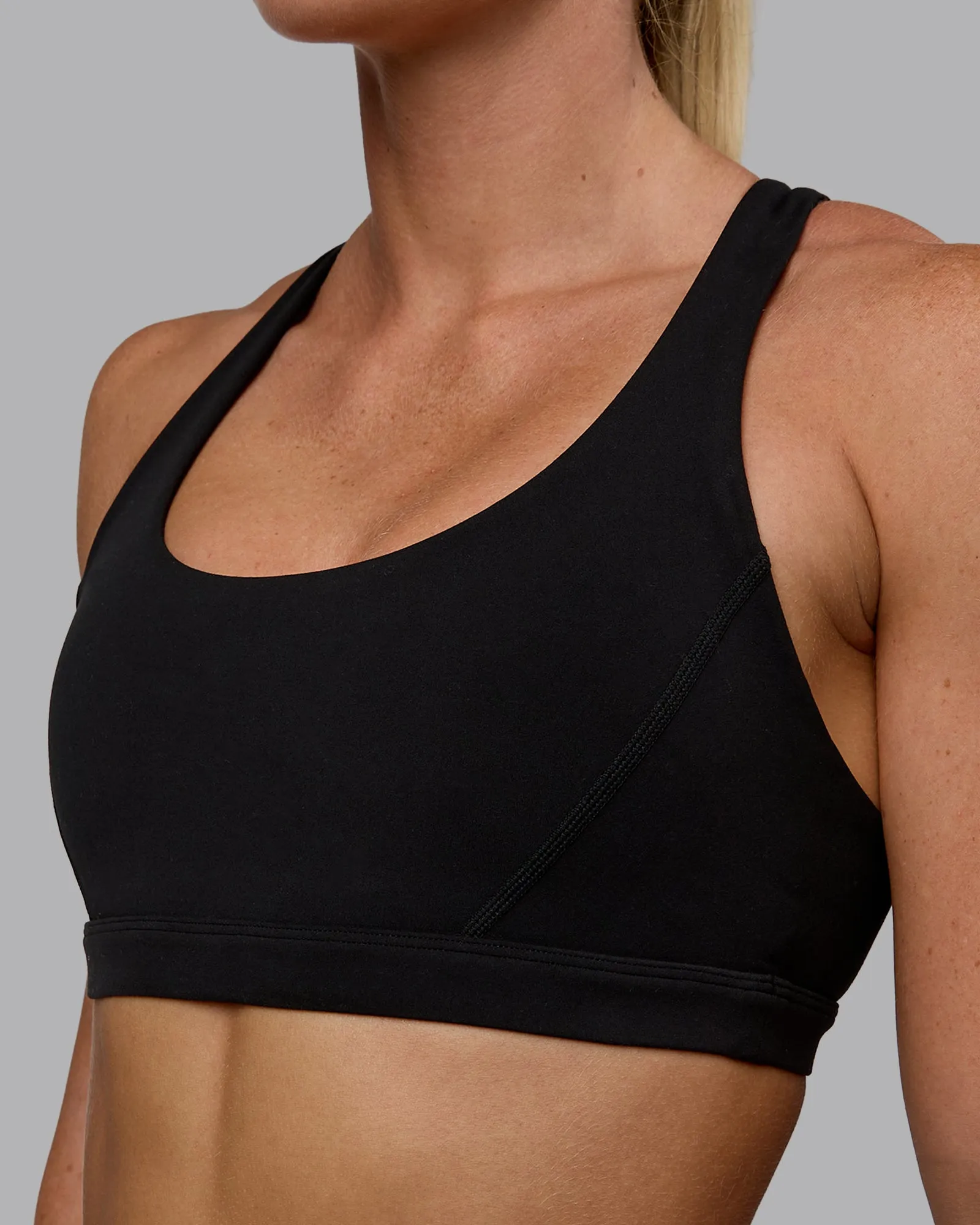 Precision Sports Bra - Black sold by LSKD