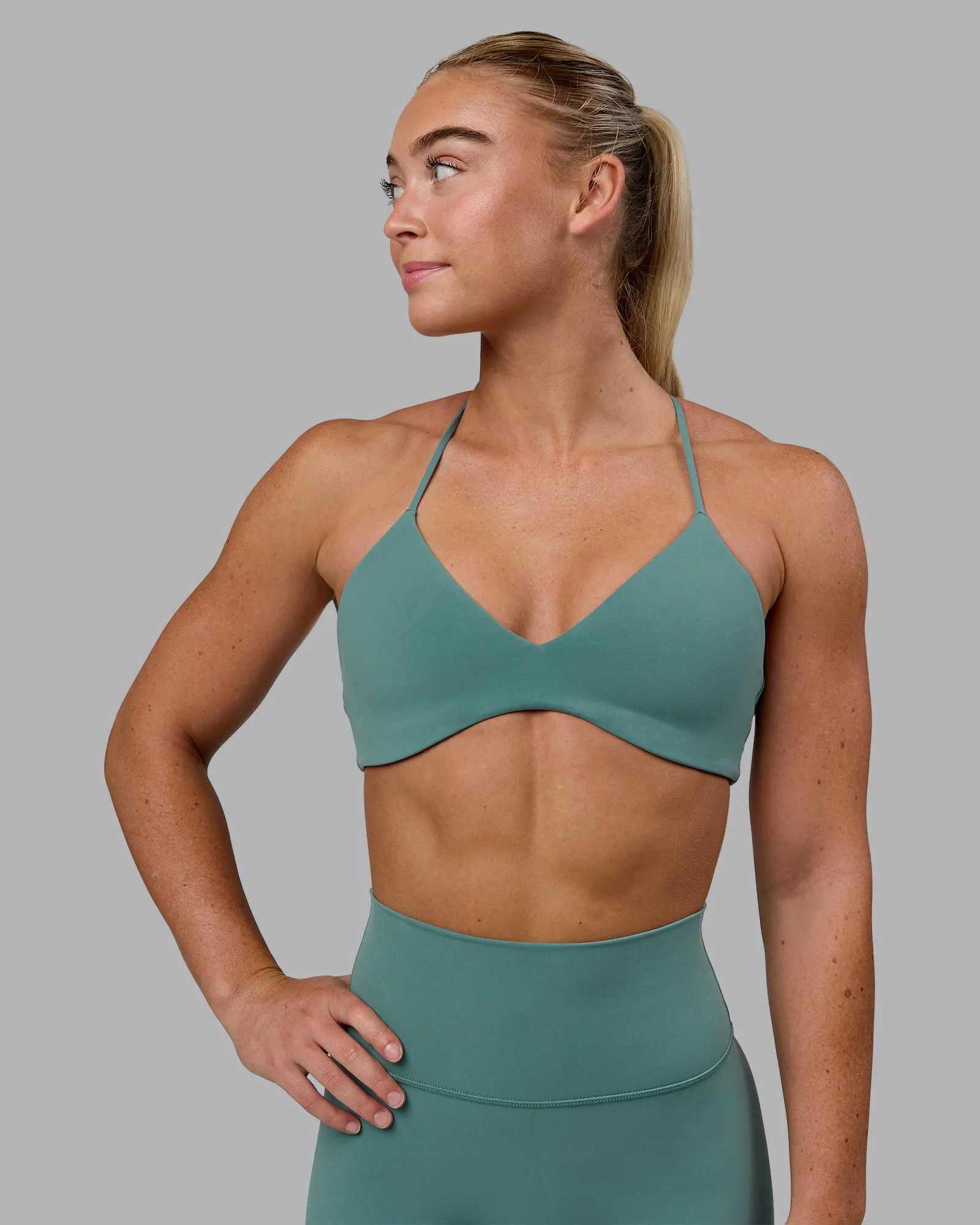 Aura Sports Bra - Sagebrush sold by LSKD