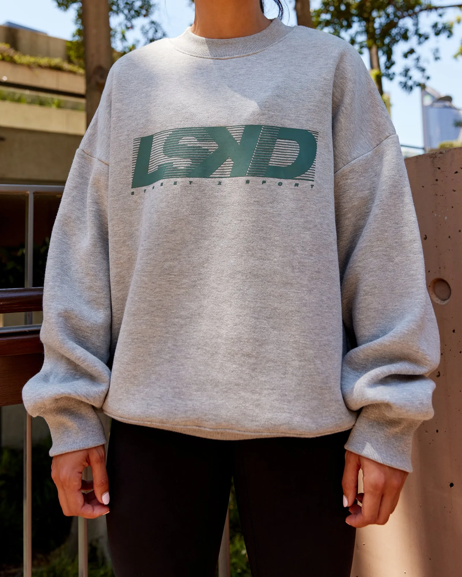 Move Oversized Sweater - Light Grey Marl-Sagebrush sold by LSKD