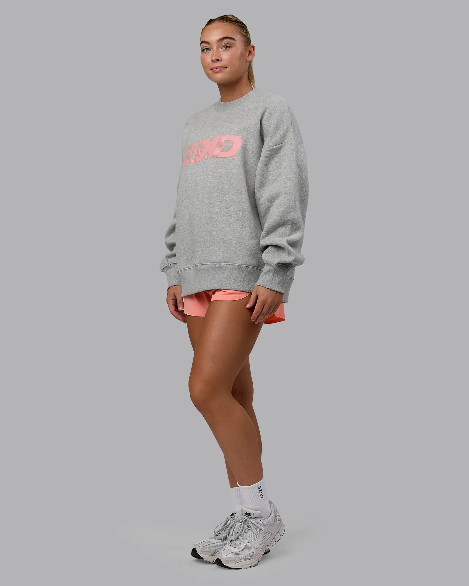 Move Oversized Sweater - Light Grey Marl-Murex Shell sold by LSKD product image thumbnail 3