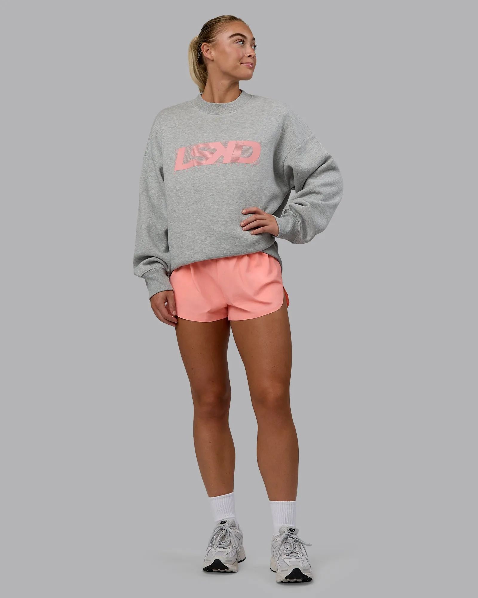 Move Oversized Sweater - Light Grey Marl-Murex Shell sold by LSKD product image thumbnail 5