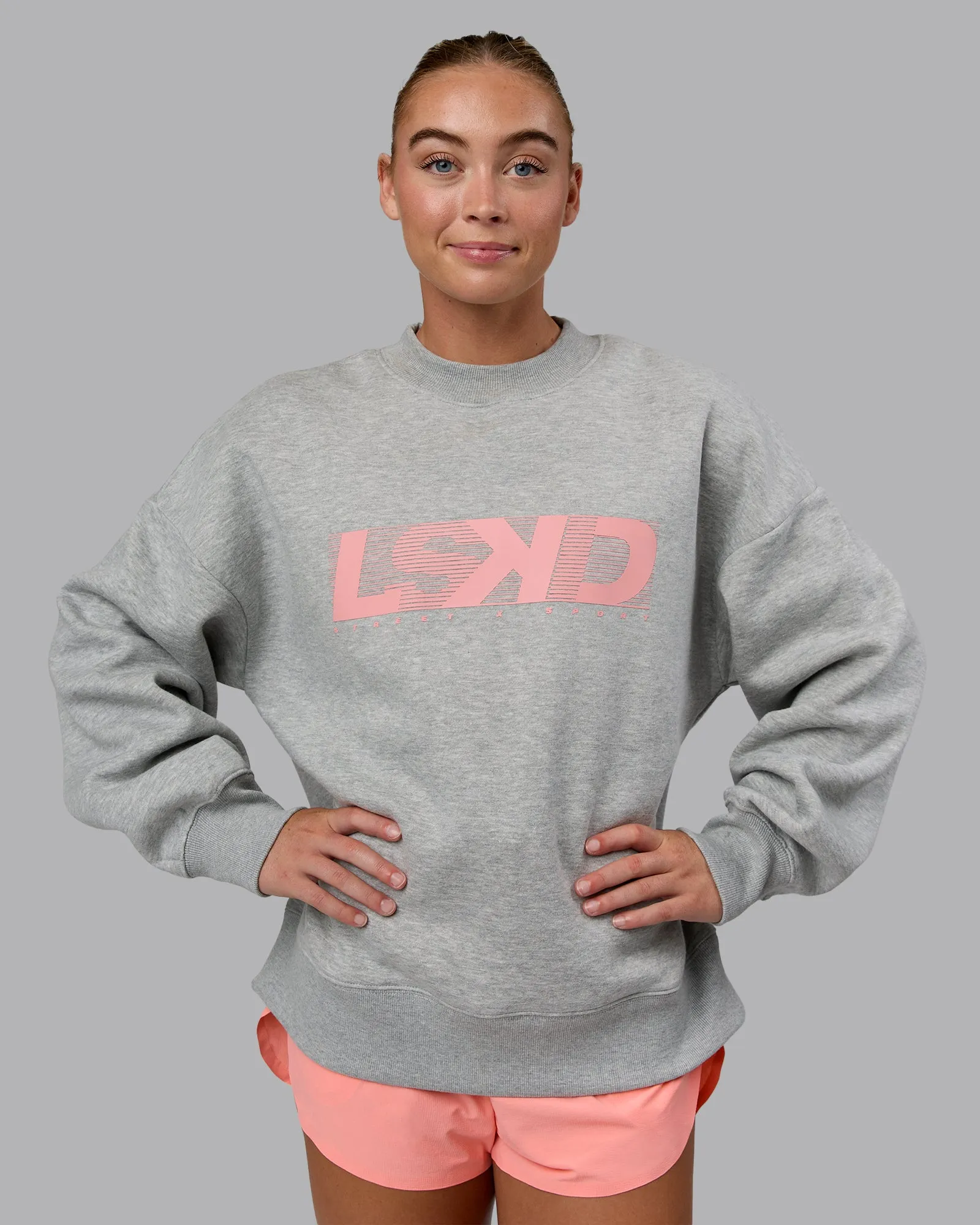 Move Oversized Sweater - Light Grey Marl-Murex Shell sold by LSKD product image thumbnail 2