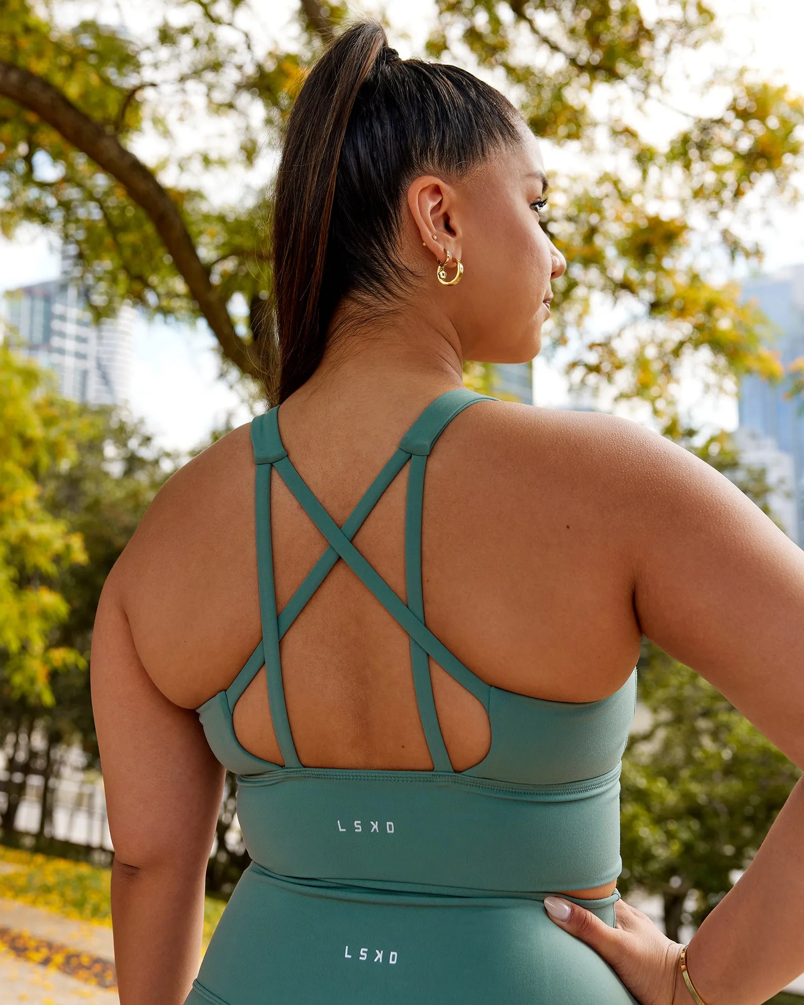 Circuit Sports Bra - Sagebrush sold by LSKD product image thumbnail 2
