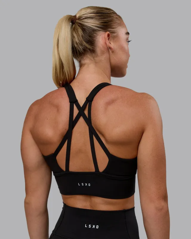 Circuit Sports Bra - Black sold by LSKD