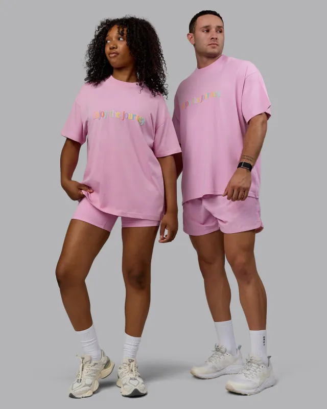 Enjoy The Journey Heavyweight Tee Oversize - Bubblegum-Multi sold by LSKD