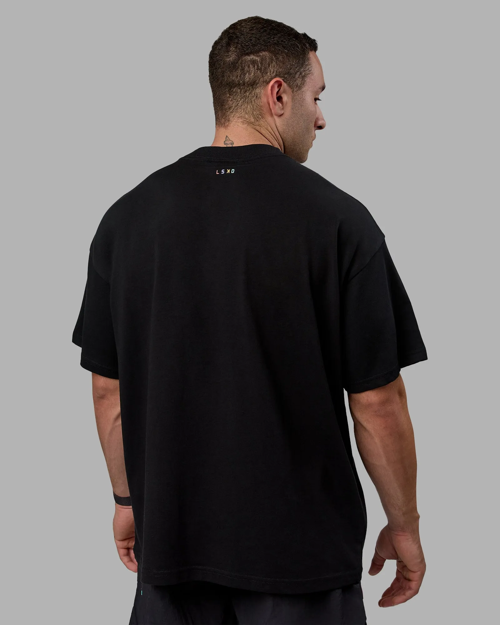 Enjoy The Journey Heavyweight Tee Oversize - Black-Multi sold by LSKD product image thumbnail 4