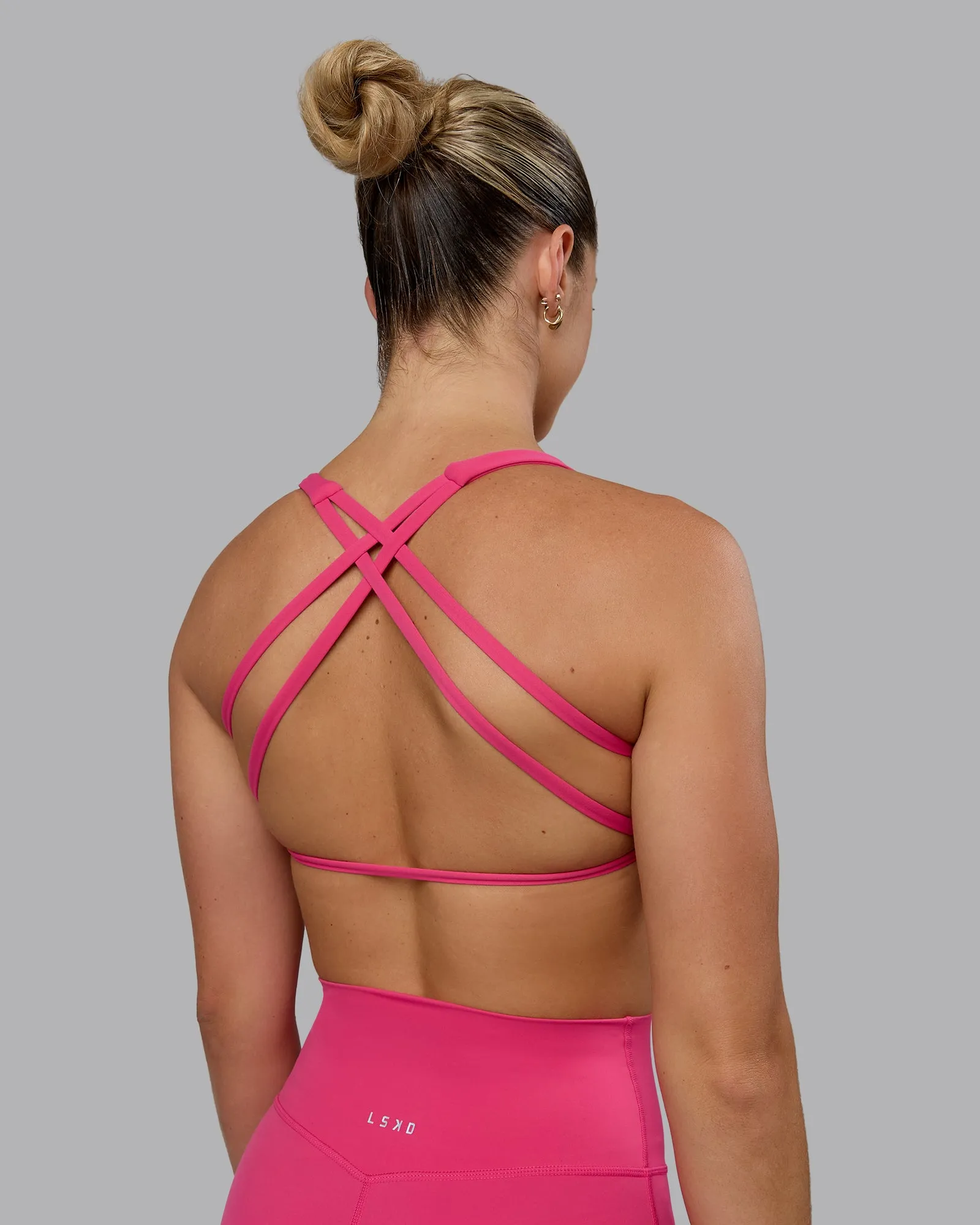 Aspire Sports Bra - Pink Flash sold by LSKD