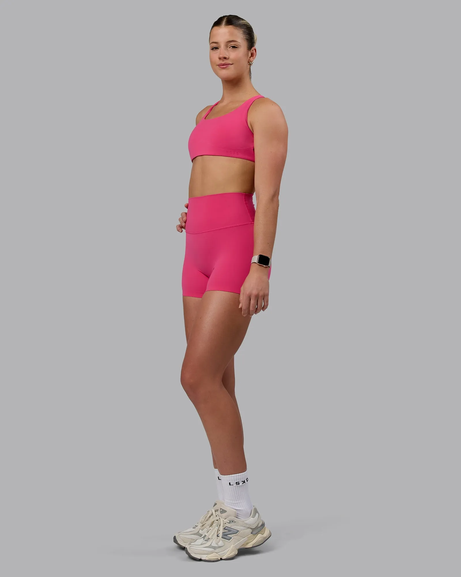 Aspire Sports Bra - Pink Flash sold by LSKD product image thumbnail 4