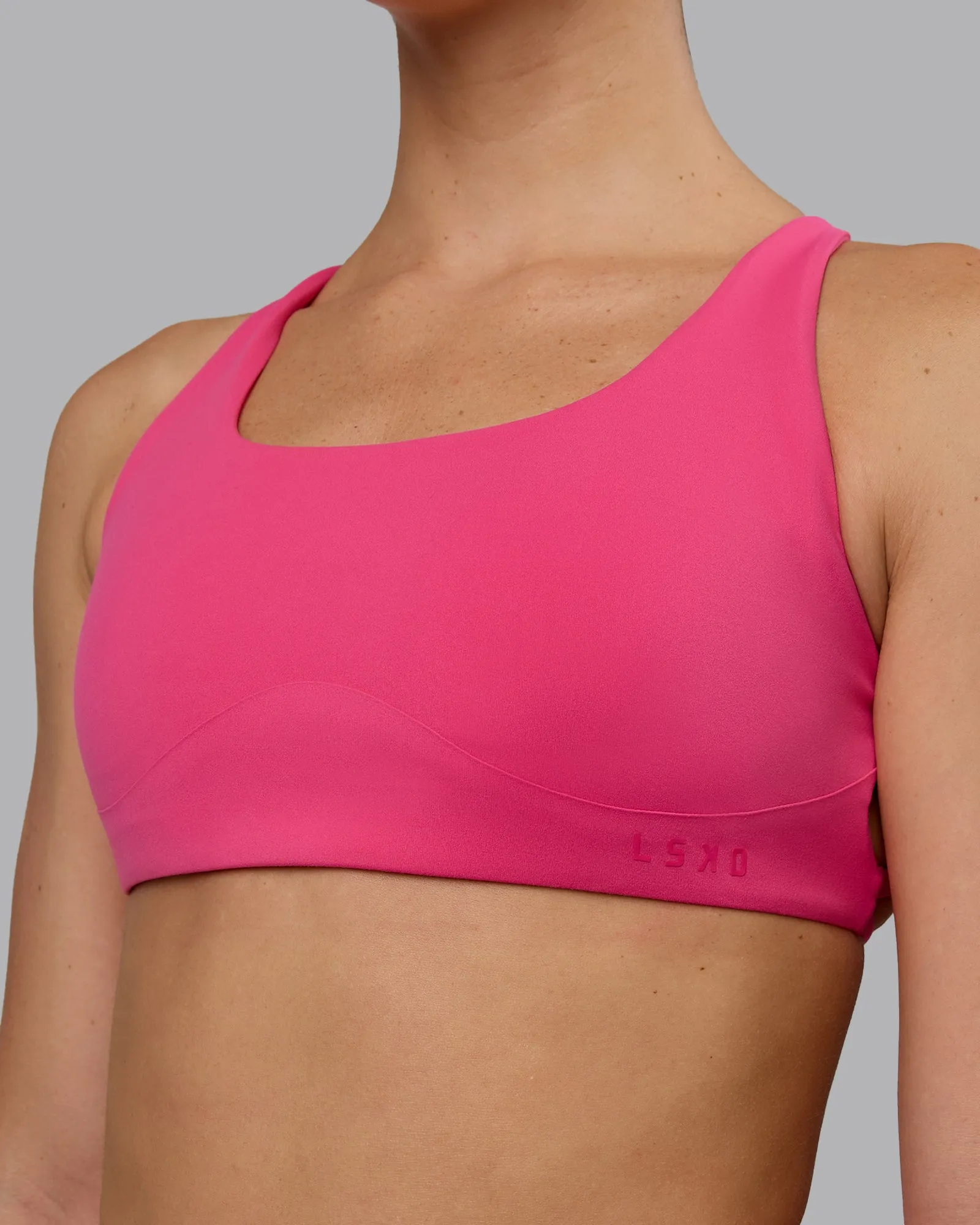 Aspire Sports Bra - Pink Flash sold by LSKD product image thumbnail 5