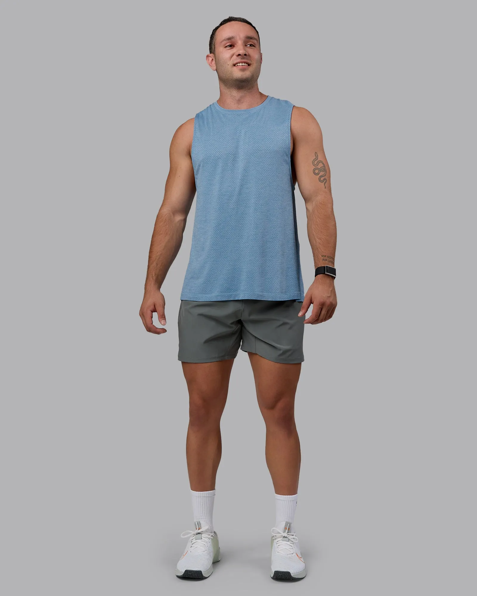 AeroFLX+ Seamless Muscle Tank - Elemental Blue/Ice Blue sold by LSKD product image thumbnail 5