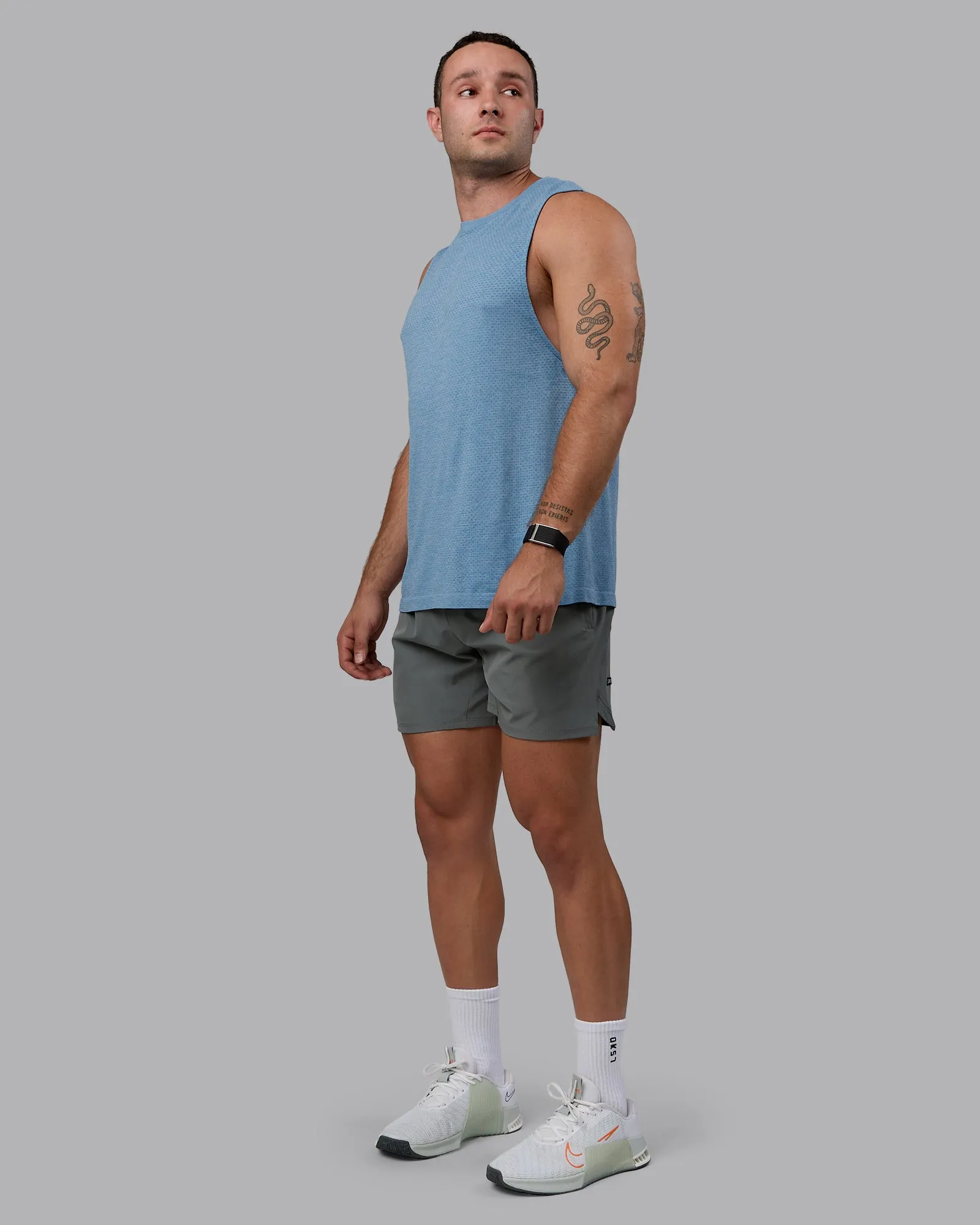 AeroFLX+ Seamless Muscle Tank - Elemental Blue/Ice Blue sold by LSKD product image thumbnail 2