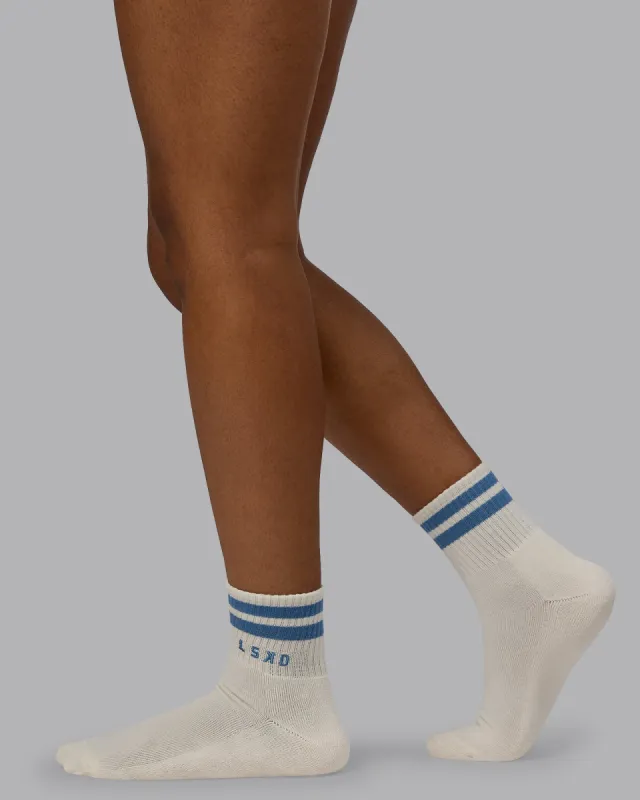 Heritage 3 Pack Quarter Sock - Multi-Elemental Blue sold by LSKD