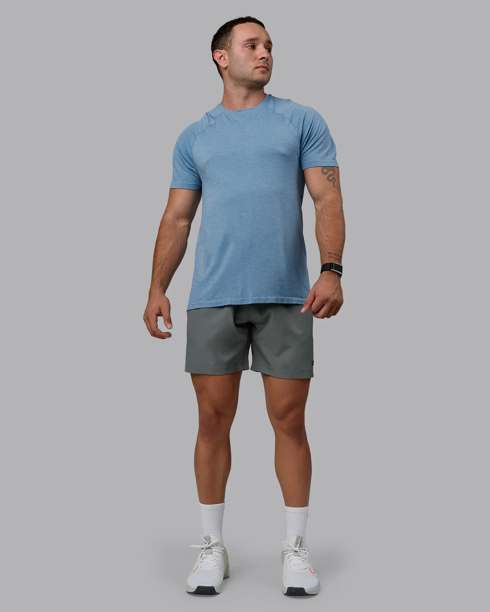 AeroFLX+ Seamless Tee - Elemental Blue/Ice Blue sold by LSKD product image thumbnail 4