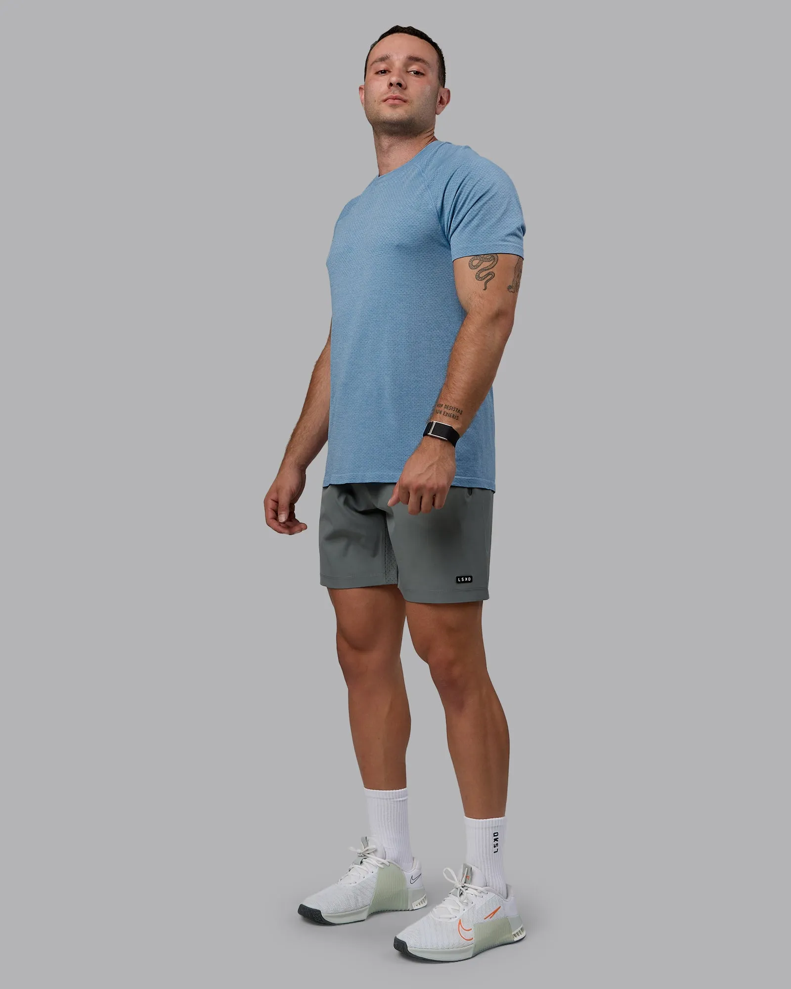 AeroFLX+ Seamless Tee - Elemental Blue/Ice Blue sold by LSKD product image thumbnail 2
