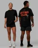 Unisex Lifting Club FLXCotton Tee Oversize - Black-Red sold by LSKD