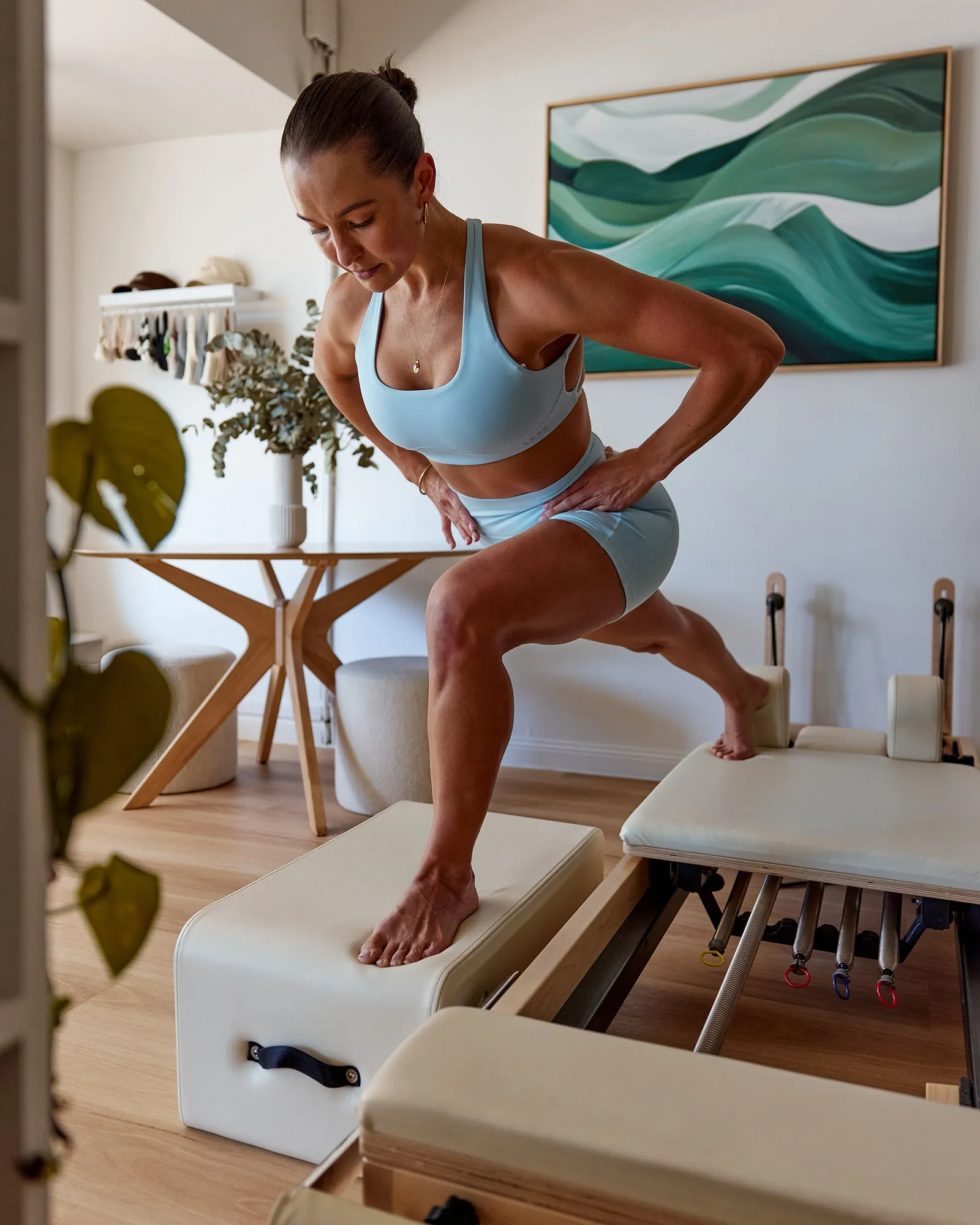 Aspire Sports Bra - Glacial Blue sold by LSKD product image thumbnail 4