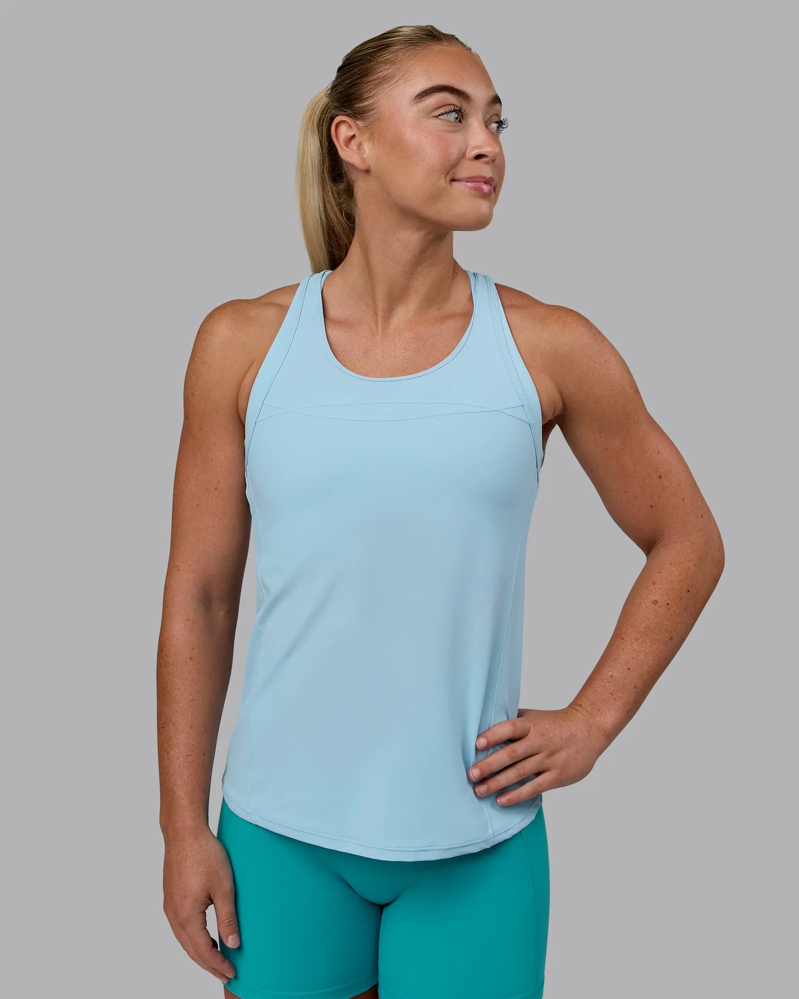Endorphin Rush Tank - Glacial Blue sold by LSKD