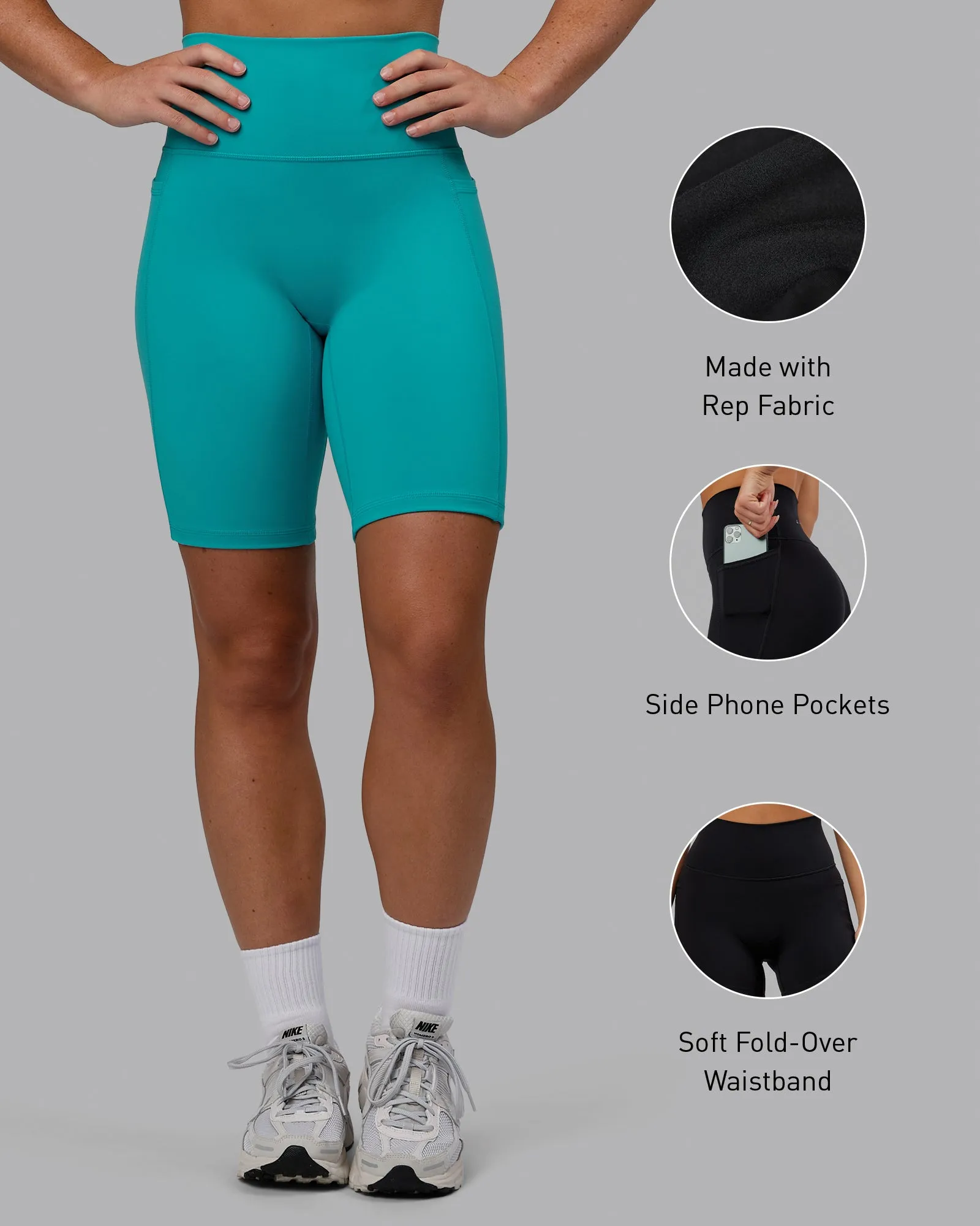 Fusion Bike Short with Pockets - Uplift Blue sold by LSKD product image thumbnail 2
