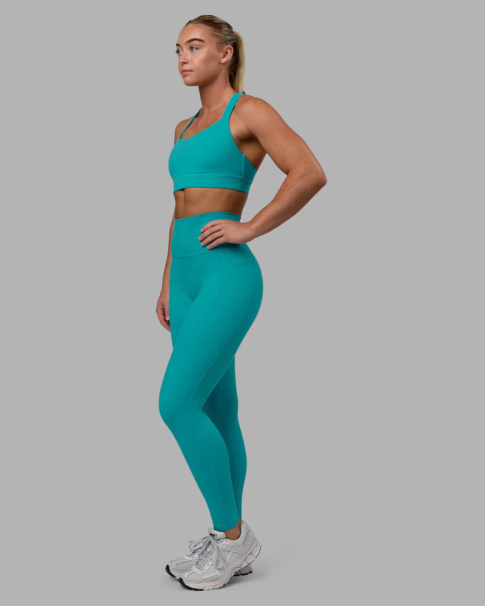 Fusion Full Length Tight with Pockets - Uplift Blue sold by LSKD product image thumbnail 5