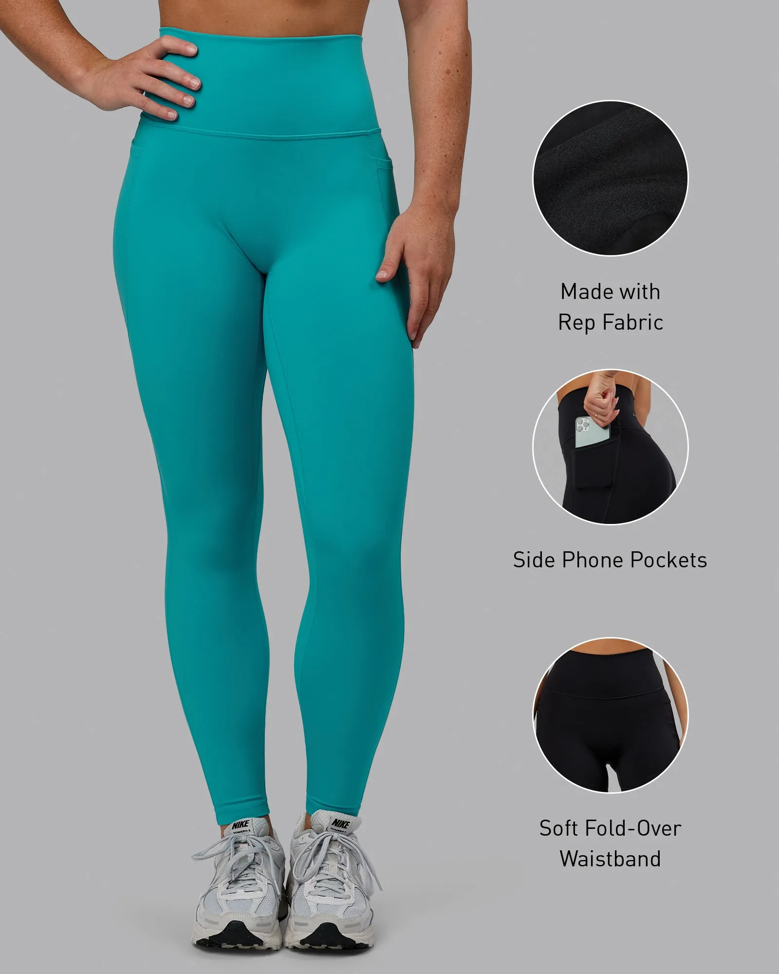 Fusion Full Length Tight with Pockets - Uplift Blue sold by LSKD product image thumbnail 2