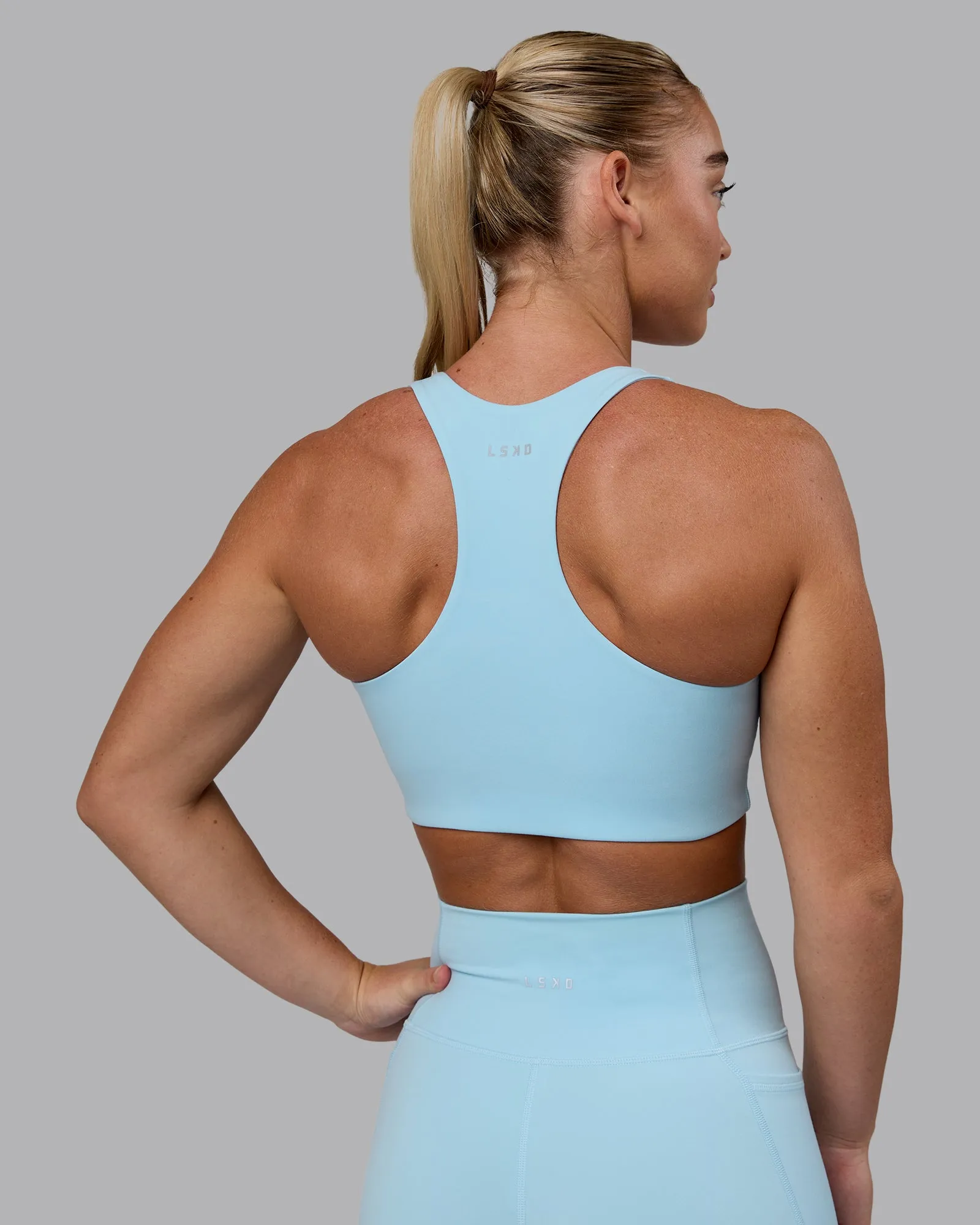 Ace Long Line Bra - Glacial Blue sold by LSKD product image thumbnail 2