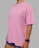 Go-To We Rise FLXCotton Oversized Tee - Bubblegum-White sold by LSKD