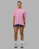 Go-To We Rise FLXCotton Oversized Tee - Bubblegum-White sold by LSKD