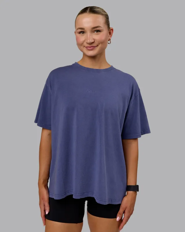 Go-To FLXCotton Oversized Tee Washed - Future Dusk sold by LSKD