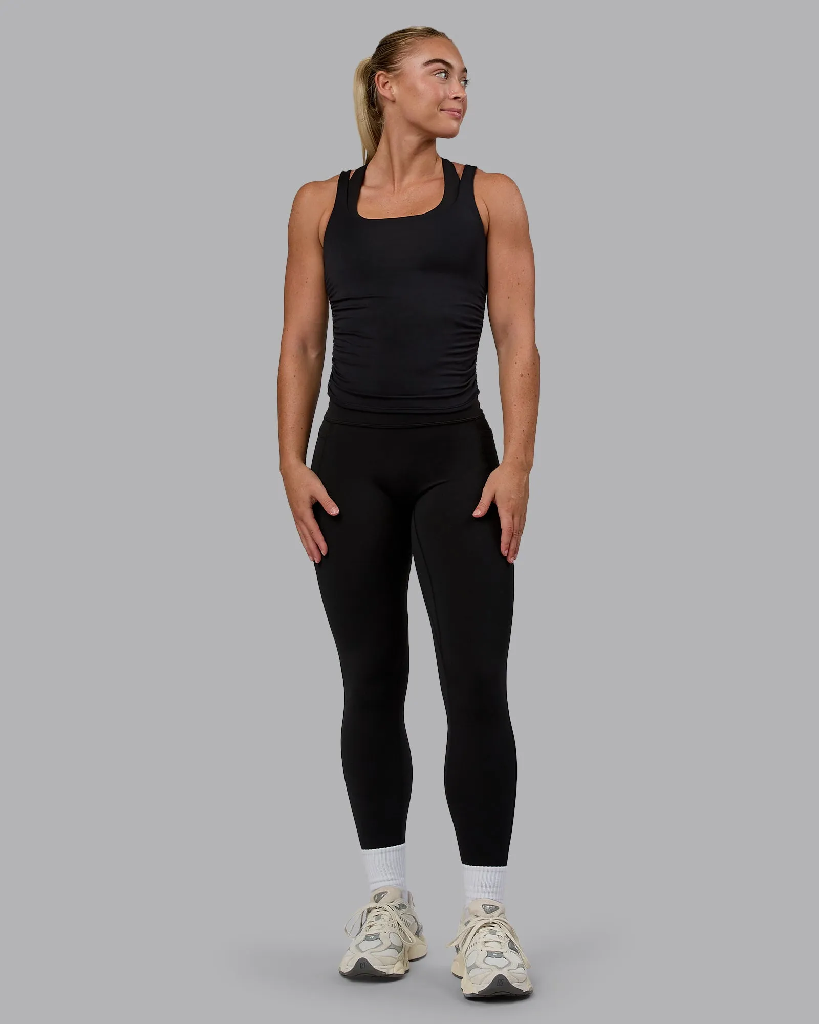 Ignite Scrunch Side Tank - Black sold by LSKD product image thumbnail 2