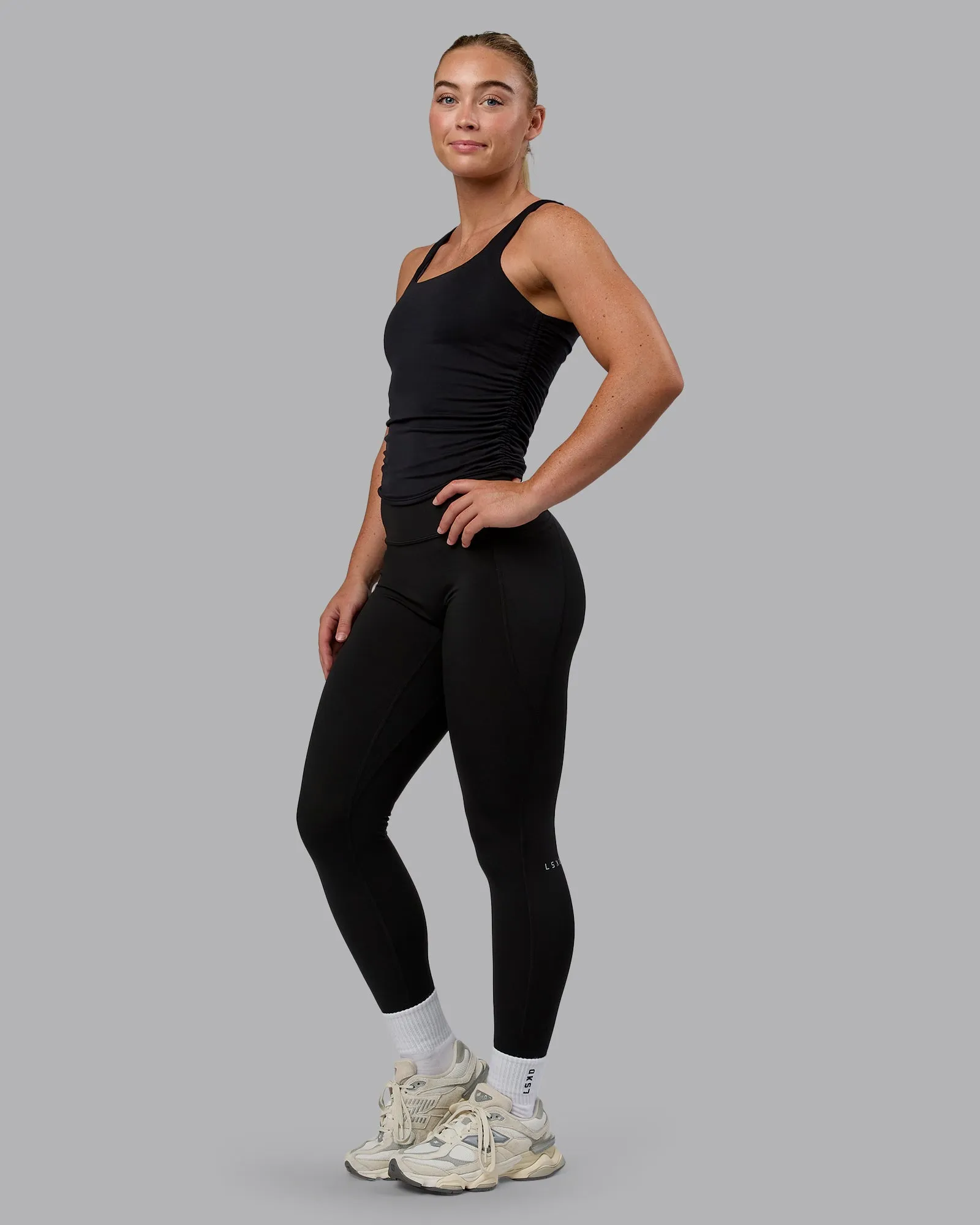 Ignite Scrunch Side Tank - Black sold by LSKD product image thumbnail 5