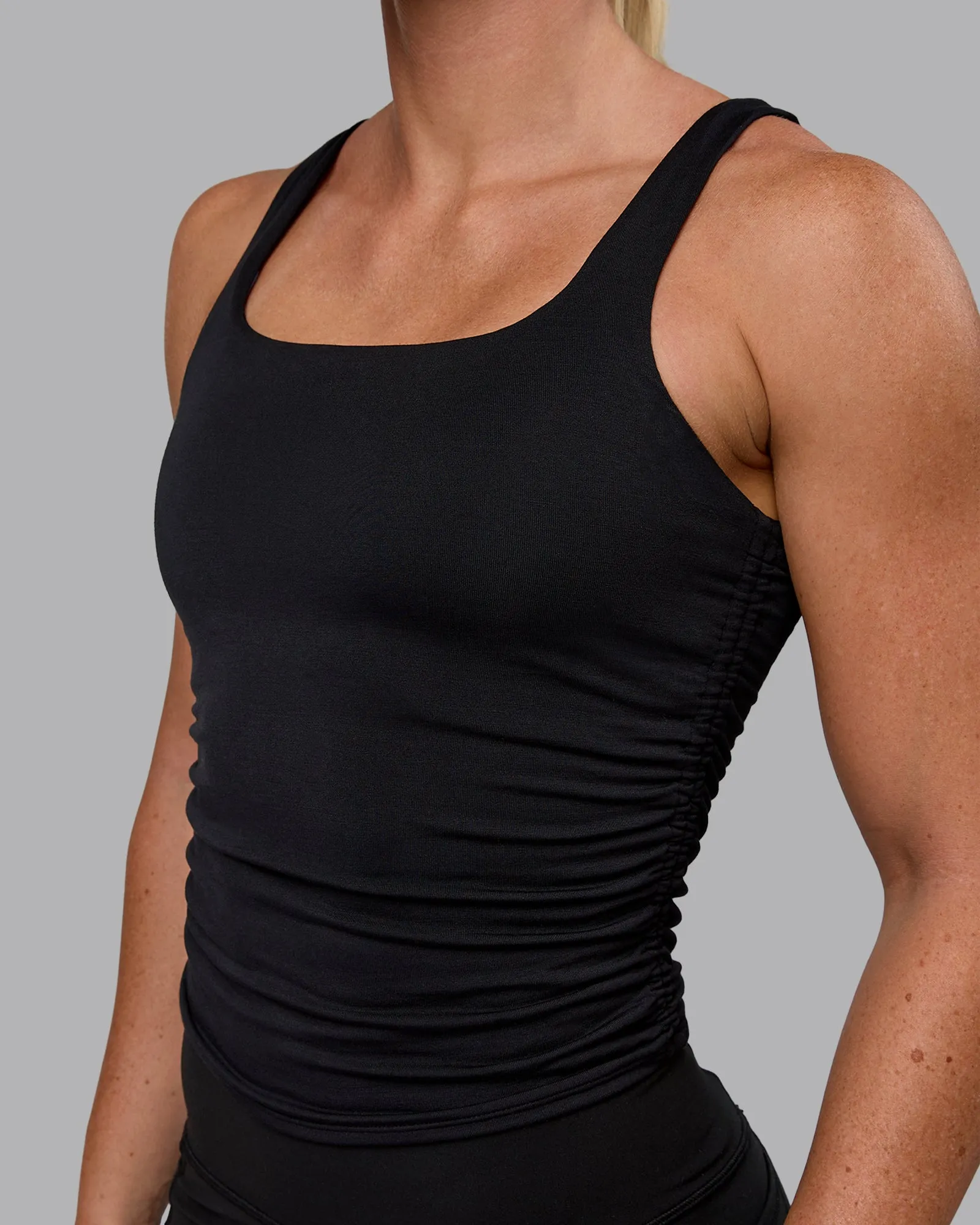 Ignite Scrunch Side Tank - Black sold by LSKD