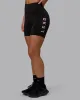Rep Mid Short Tight - Black-Bubblegum sold by LSKD