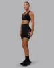 Rep Mid Short Tight - Black-Bubblegum sold by LSKD