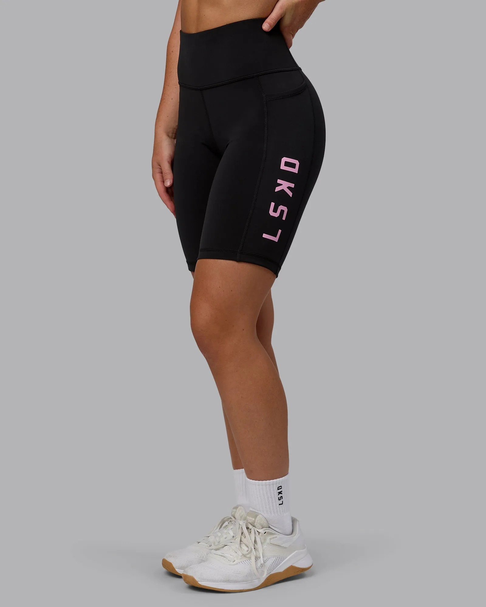 Rep Bike Short Tight - Black-Bubblegum sold by LSKD