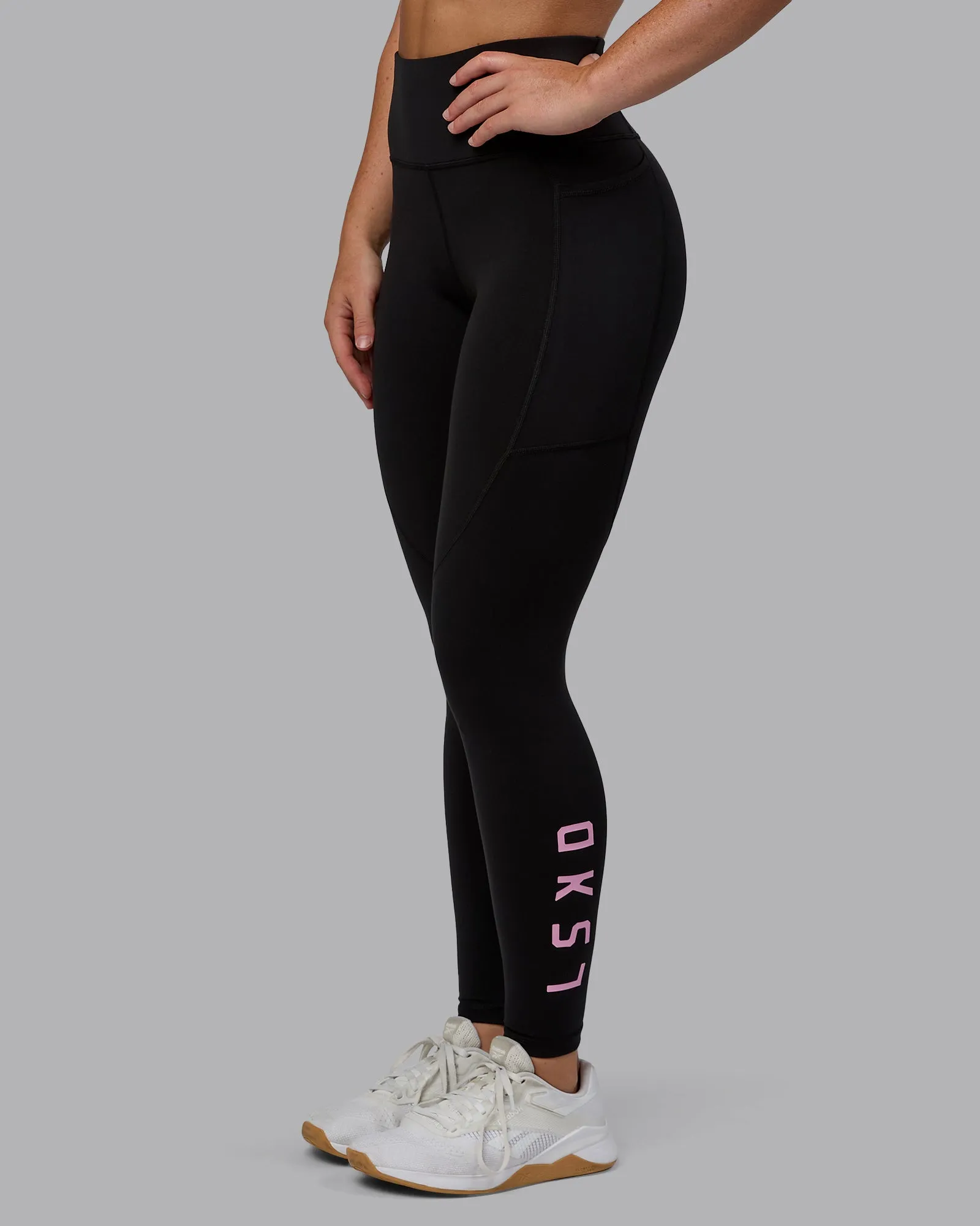 Rep Full Length Tight - Black-Bubblegum sold by LSKD product image thumbnail 2