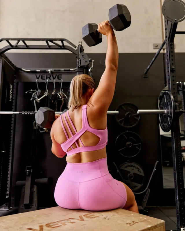 Galvanise Sports Bra - Spark Pink sold by LSKD
