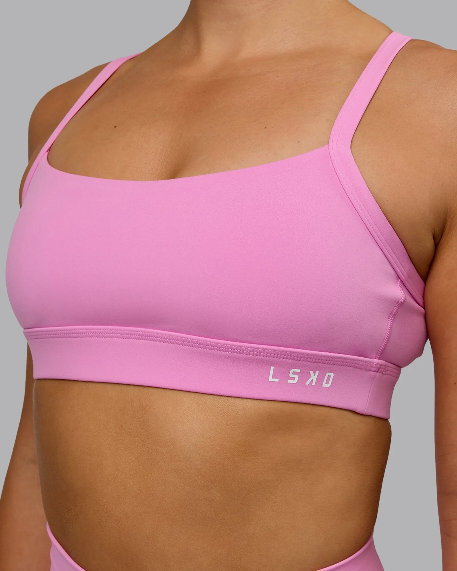 Momentum Sports Bra - Spark Pink sold by LSKD product image thumbnail 4