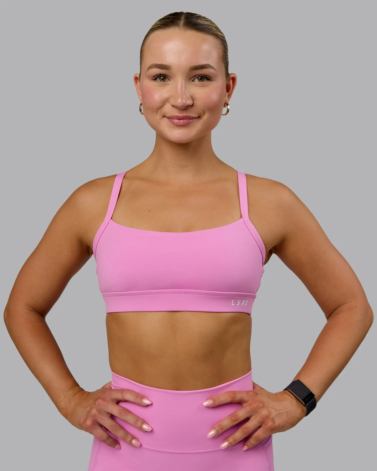 Momentum Sports Bra - Spark Pink sold by LSKD