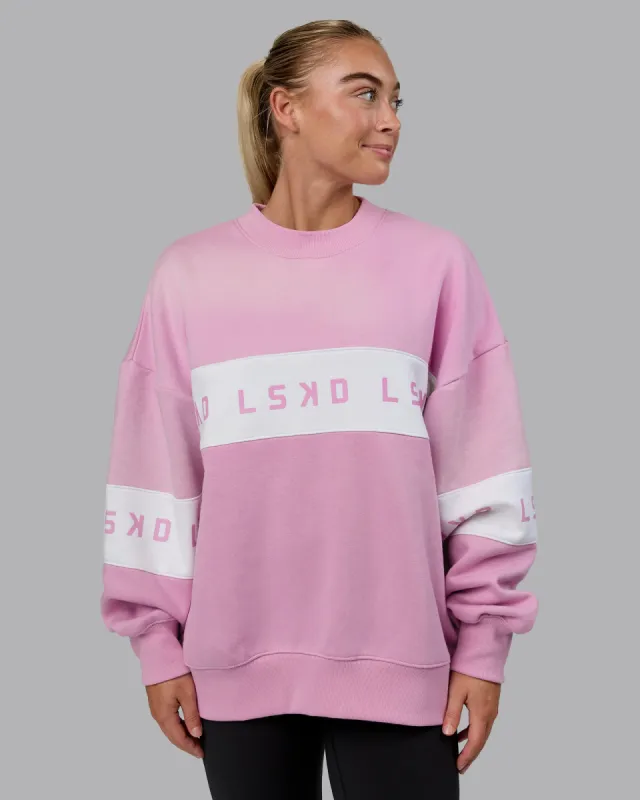 Disc Oversized Sweater - Multi-Bubblegum sold by LSKD