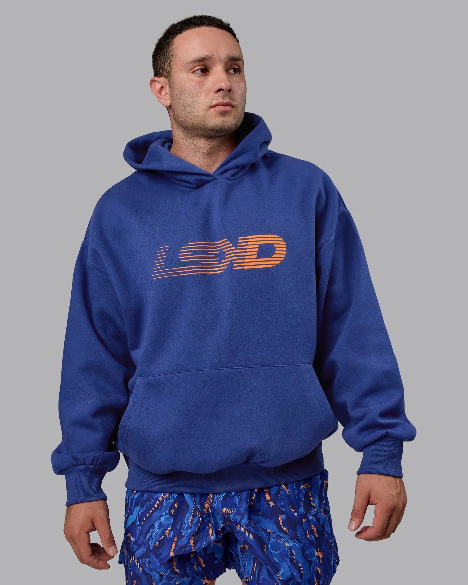 Motion Oversized Hoodie - Galactic Cobalt-Orange sold by LSKD product image thumbnail 2