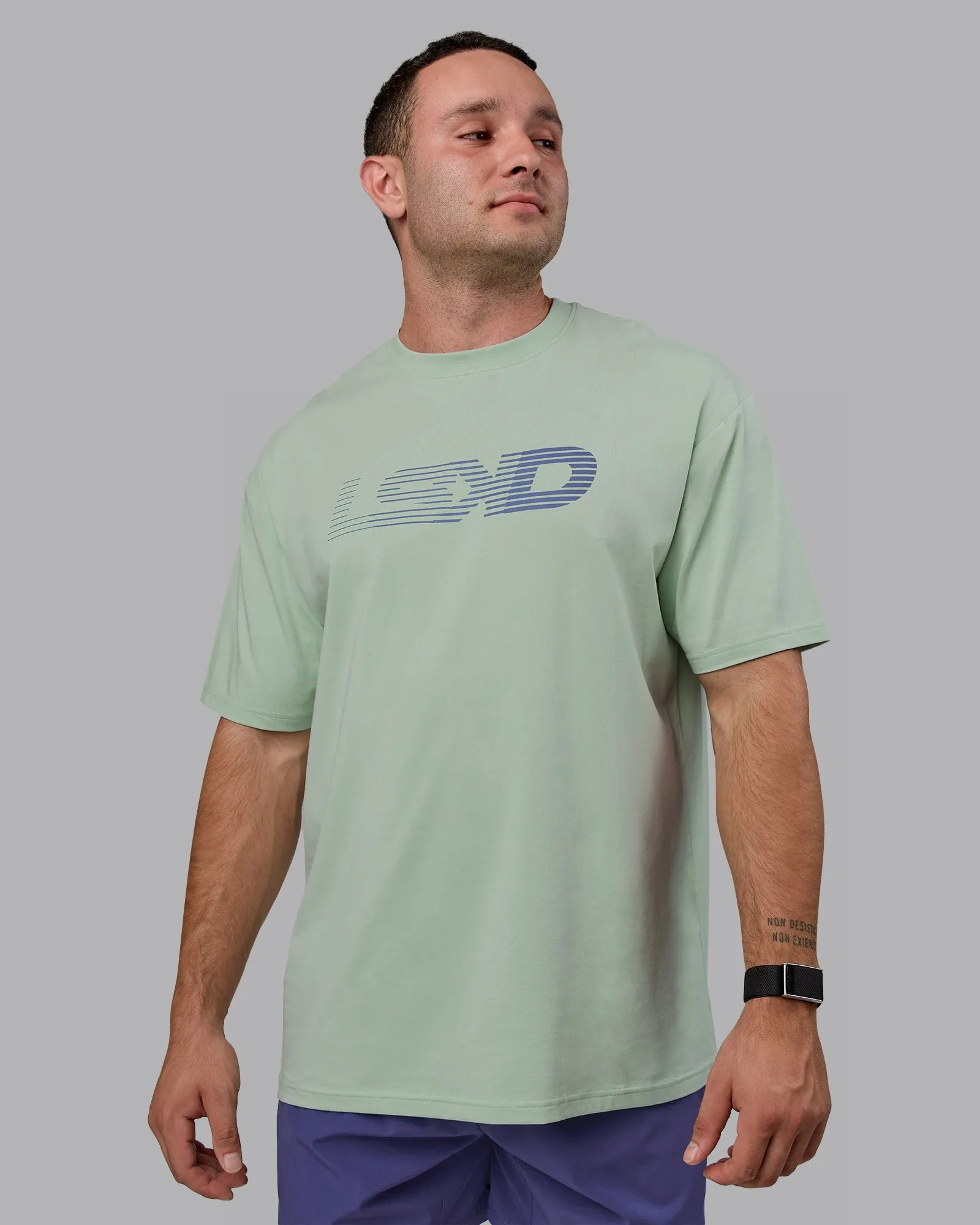 Motion FLXCotton Oversized Tee - Surf Spray-Royal Purple sold by LSKD product image thumbnail 3