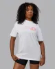 Motion FLXCotton Oversized Tee - White-React Print sold by LSKD