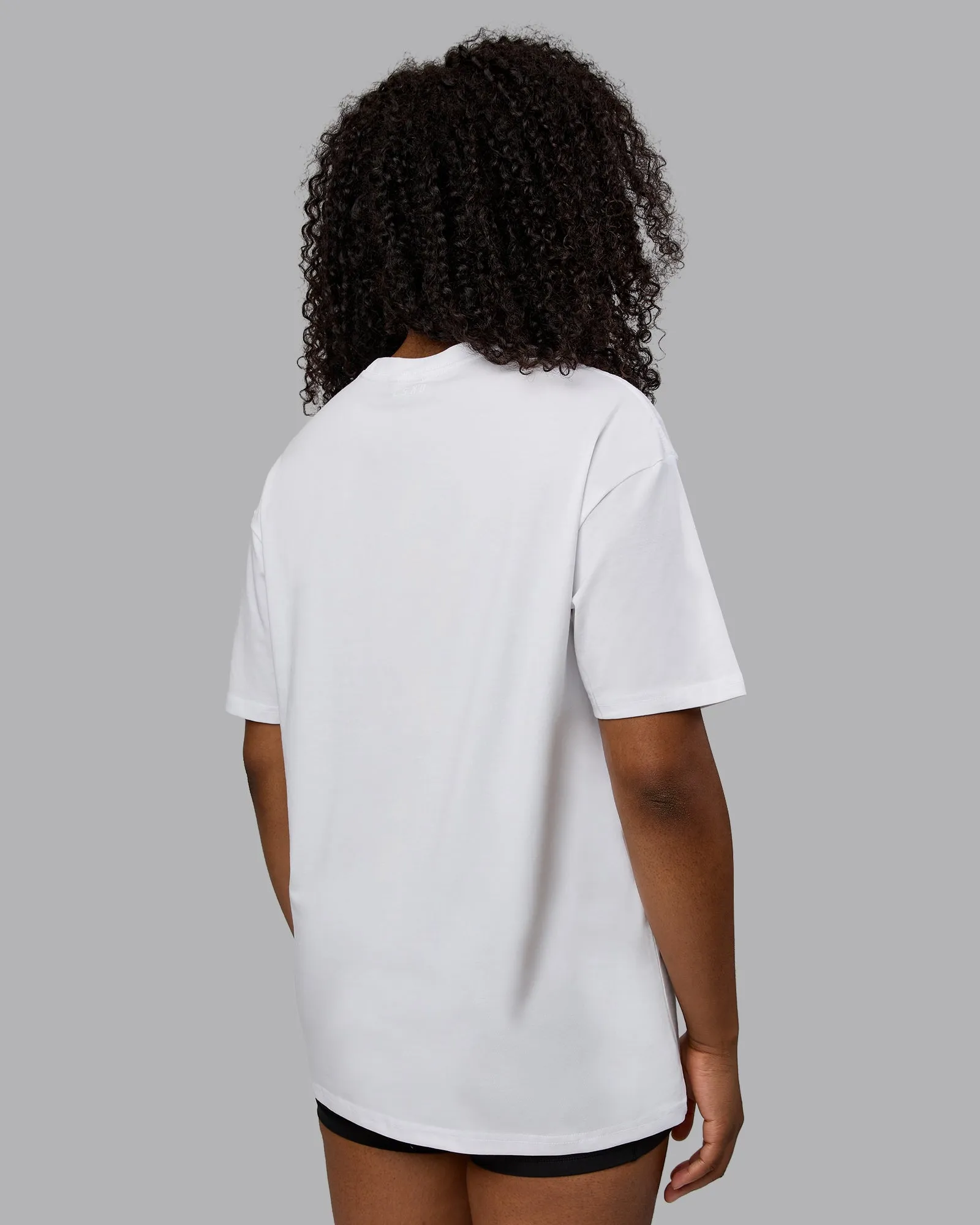 Motion FLXCotton Oversized Tee - White-React Print sold by LSKD product image thumbnail 4