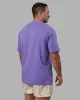 Motion FLXCotton Oversized Tee - Dahlia Purple-Vibrant Orange sold by LSKD