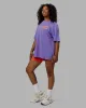 Motion FLXCotton Oversized Tee - Dahlia Purple-Vibrant Orange sold by LSKD