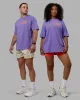 Motion FLXCotton Oversized Tee - Dahlia Purple-Vibrant Orange sold by LSKD