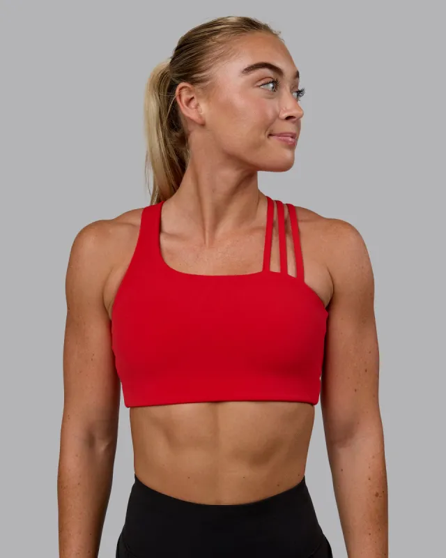 Galvanise Sports Bra - Crimson sold by LSKD