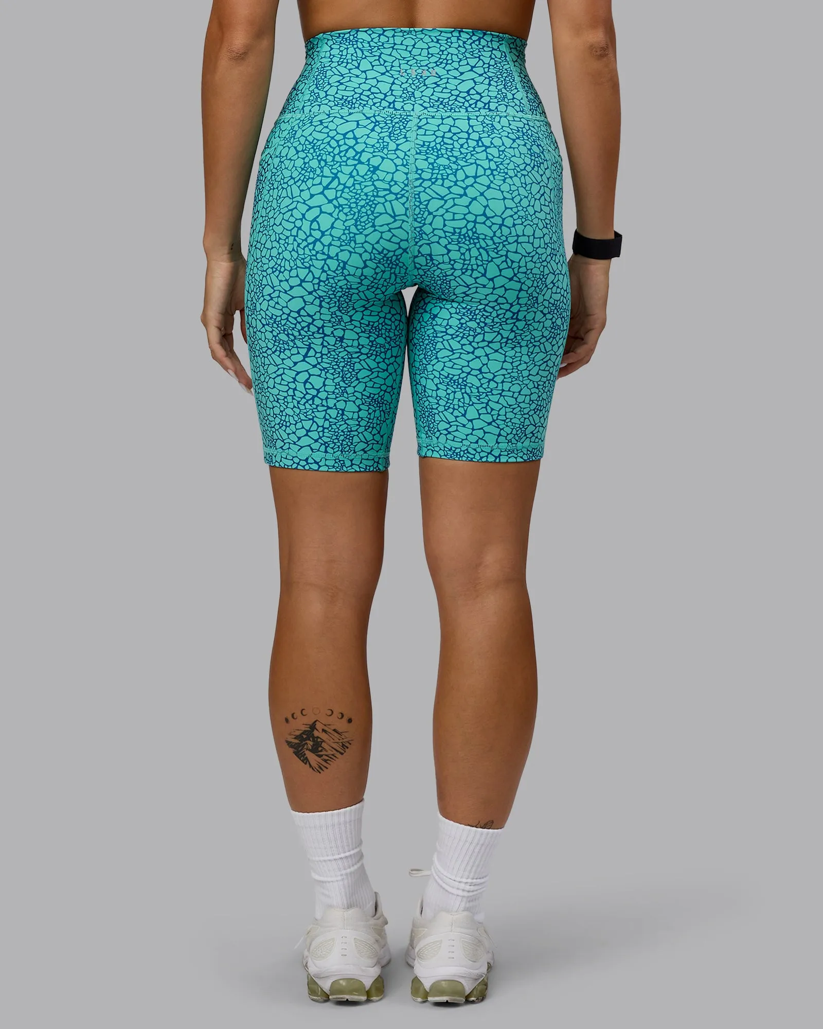 Fusion Bike Short with Pockets - Aquatic Awe Vitality Print sold by LSKD product image thumbnail 4