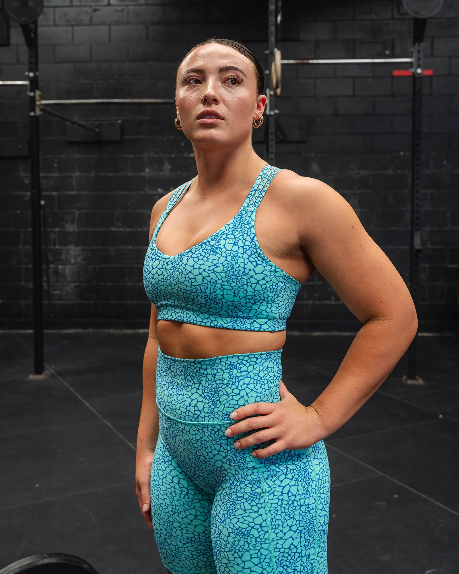 Push The Limit Bra - Aquatic Awe Vitality Print sold by LSKD product image thumbnail 2